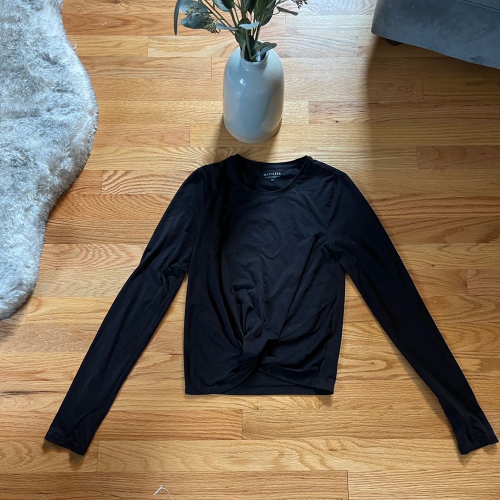Black Athleta Long Sleeve Top